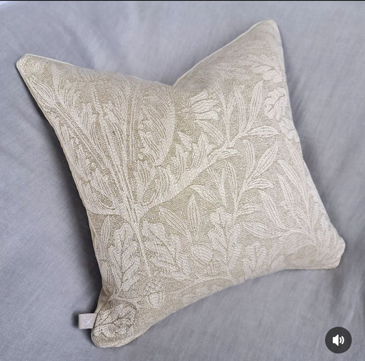 Medium Morris & Co Acorn Bayleaf Cushion 38 x 38cm