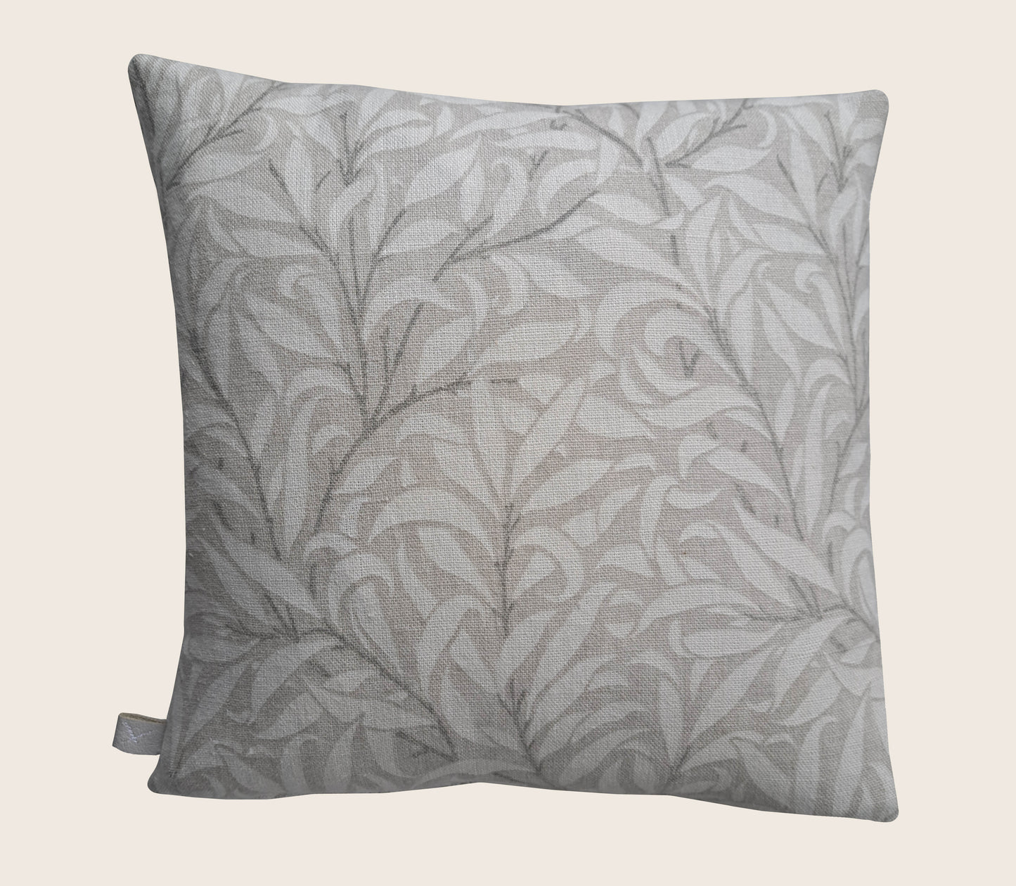 Medium Linen Willow Boughs Print Cushion 38 x 38 cm